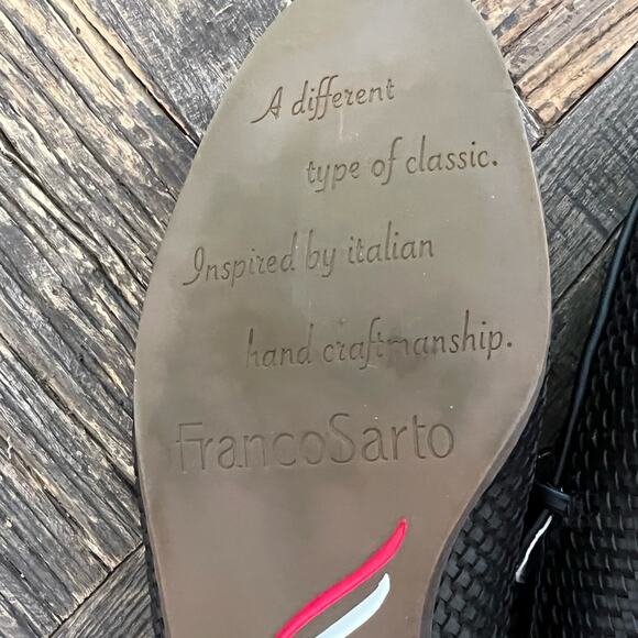 NWOT Women's Franco Sarto Berola Printed Loafer In Black - Sz 8.5 - Picture 9 of 10